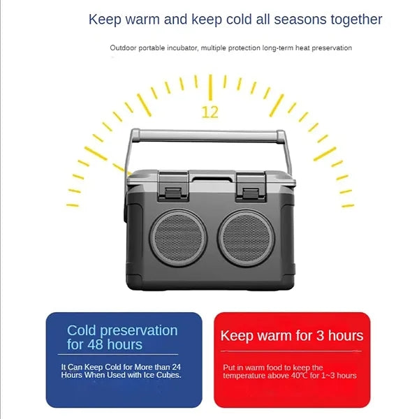 2 In 1 Cooler Box with Bluetoothe Speaker 22qt Refrigerator