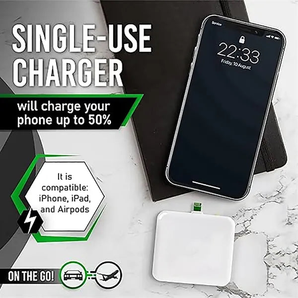 One-time Use Disposable Emergency Phone Charger