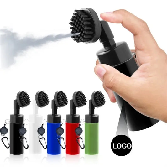 Golf Club Cleaner Brush with Retractable Clip Water Bottle