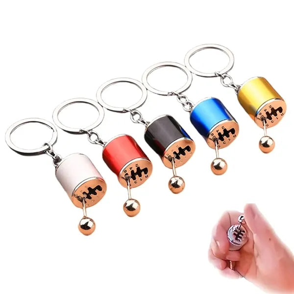 Cool keychains key ring personality Gear shift knob