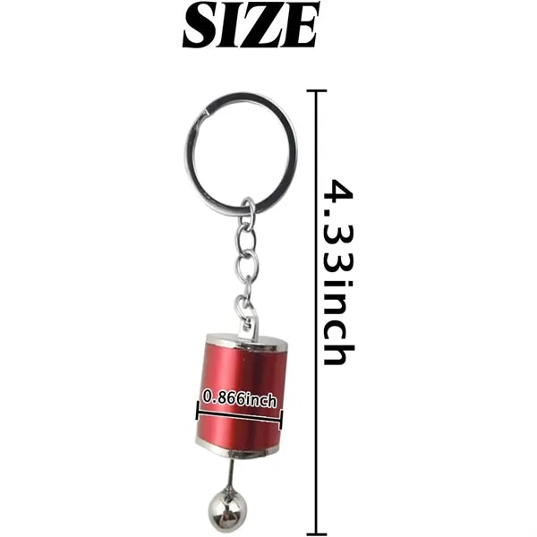 Cool keychains key ring personality Gear shift knob