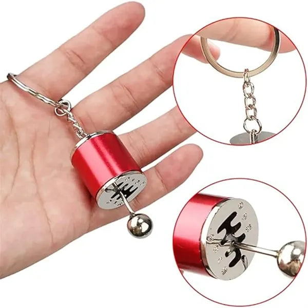 Cool keychains key ring personality Gear shift knob