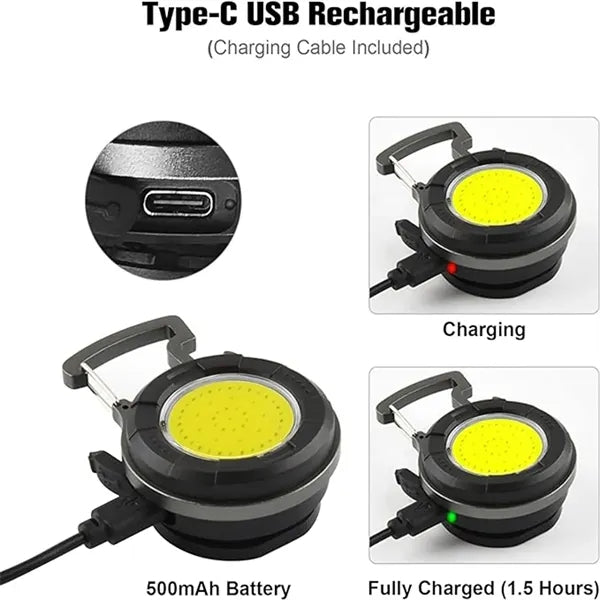 Keychain Light with Base Walking Camping Emergency Lighting
