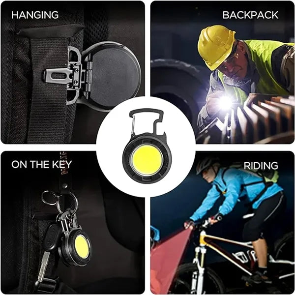 Keychain Light with Base Walking Camping Emergency Lighting
