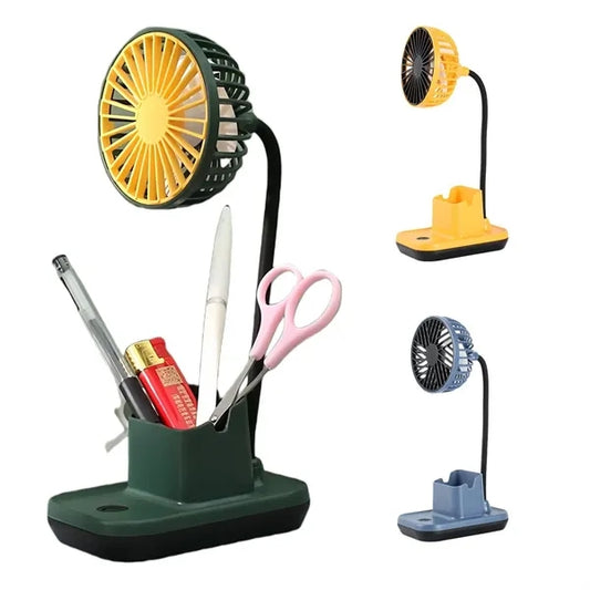 3 in 1 Multifunction Fan Pen Holder Phone Stand