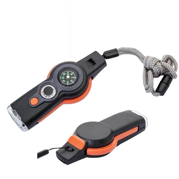 7 in 1Emergency Survival Function Whistle Multifunctional
