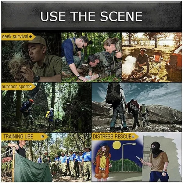 7 in 1Emergency Survival Function Whistle Multifunctional
