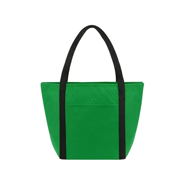 Zipper Cooler Tote With Front Pocket
