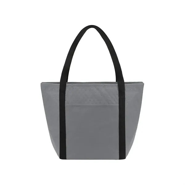 Zipper Cooler Tote With Front Pocket