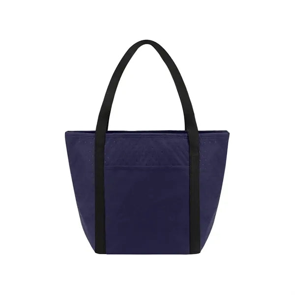 Zipper Cooler Tote With Front Pocket