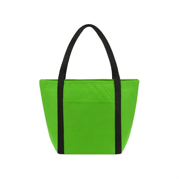 Zipper Cooler Tote With Front Pocket