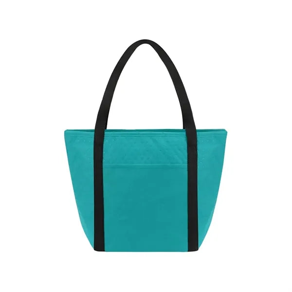 Zipper Cooler Tote With Front Pocket