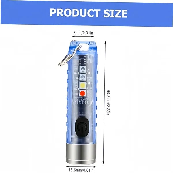Keychain Flashlight Small Tiny Torch Led Magnetic Attraction