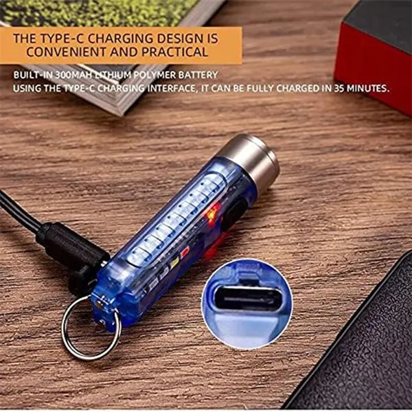 Keychain Flashlight Small Tiny Torch Led Magnetic Attraction