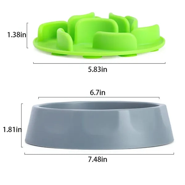 Feeder Dog Bowls Anti-Choking Non Slip Slow Down Eating