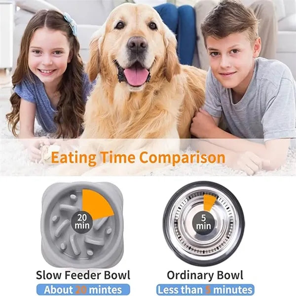 Feeder Dog Bowls Anti-Choking Non Slip Slow Down Eating