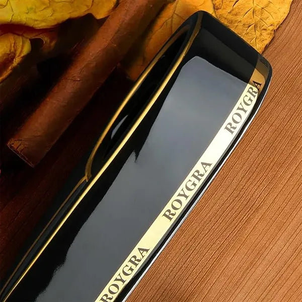 Cigar Ashtray Luxury Gilt Ceramic Portable Travel Ash Tray