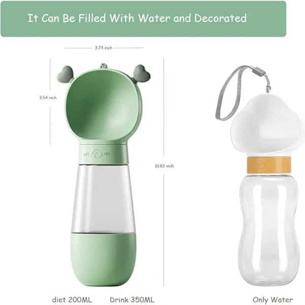Dog Water Bottle Portable Travel Camping Hiking Pet