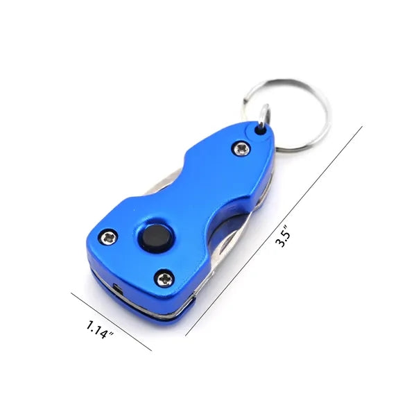 6-in-1 Tools w/ Key Ring and LED Light