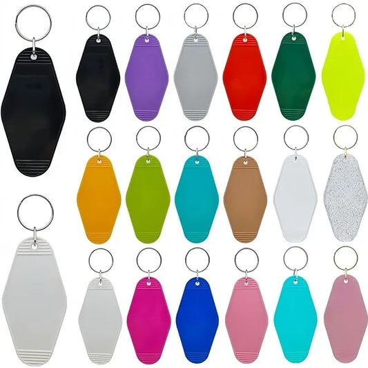 Key Chain Plastic Numbers Color ID Label Tags Car