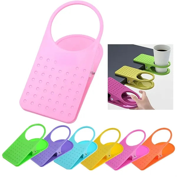 Clip on Beverage Cup Holder Desk Clamp Mug