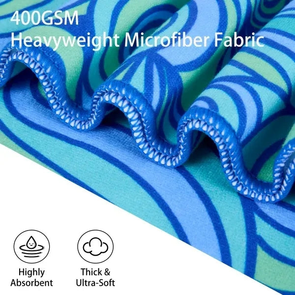 400GSM Microfiber Quick Dry Sublimated Beach Towel