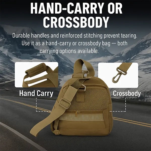 Tactical 40L Gym & Travel Duffel Bag with Shoe Compartment