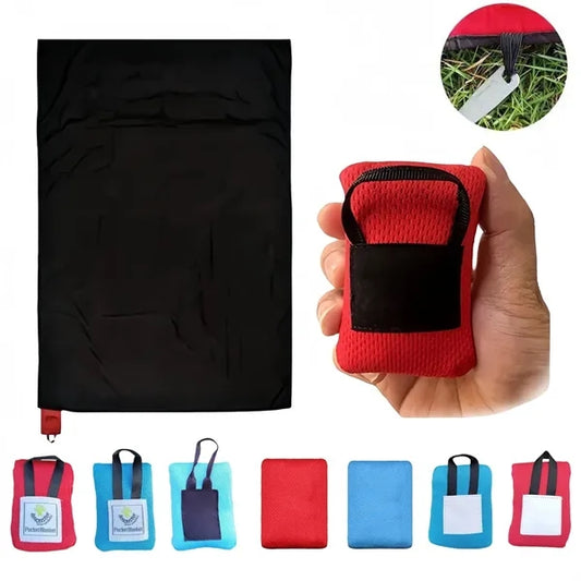 Picnic Blanket Mini Pocket Beach Mat Foldable Lightweight