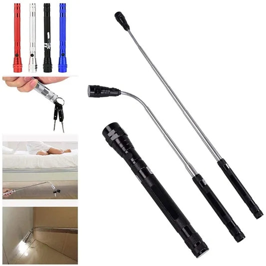 Magnetic Head Rotatable LED Torch/Pick Up Tool