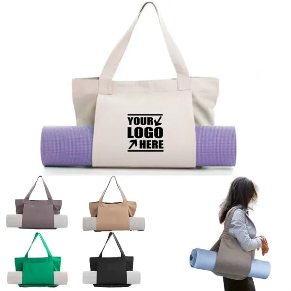 Exercise Equipment Canvas Yoga Mat Tote Bag