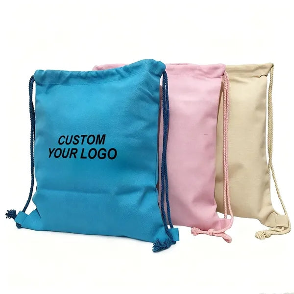 Cotton Foldable Drawstring Bag for Sports Gym