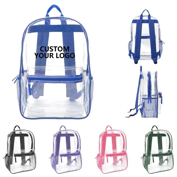 PVC Waterproof clear Backpack for Travel and Festival