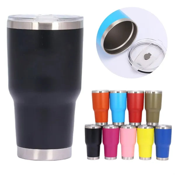 30oz Stainless Steel Vacuum Cup with Lid