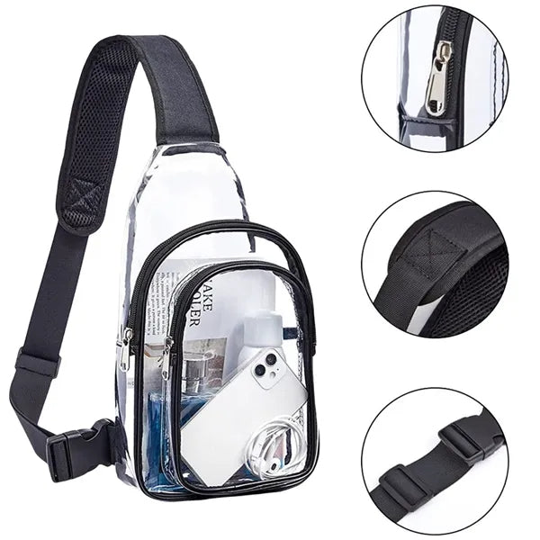 Stadium Waterproof Clear Crossbody Chest Bag