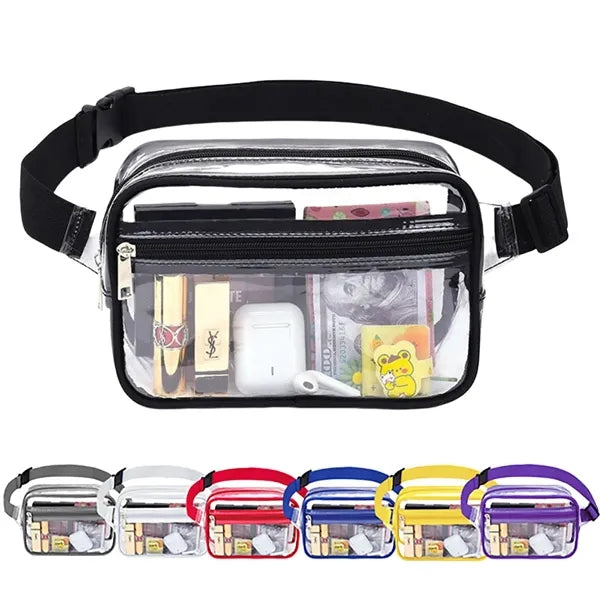 Stadium Transparent Clear Fanny Pack with Adjustable Belt