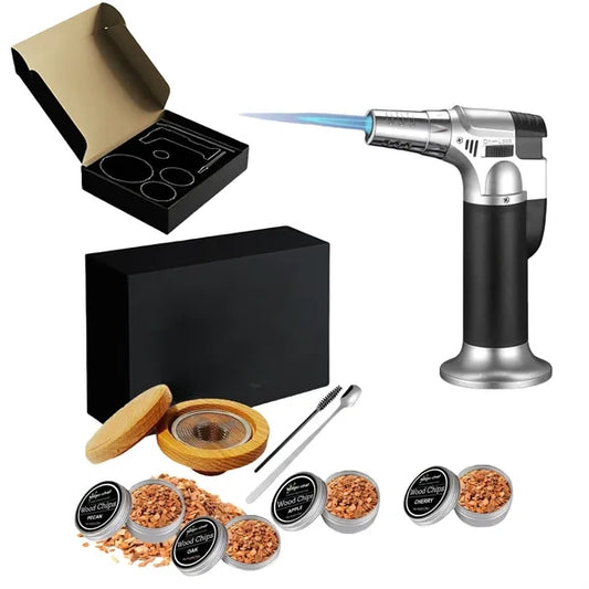 Cocktail Smoker Kit with Torch Flavors Wood Chips Bourbon