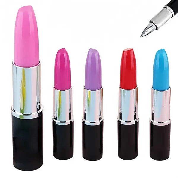 Lipstick Shape Pen Multicolor Ballpoint