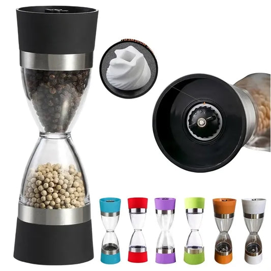 2 in 1 Double-ended Pepper Adjustable Spice Grinder
