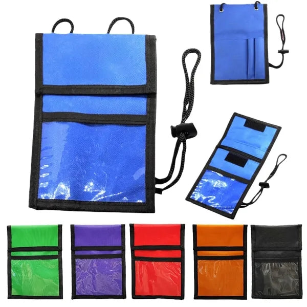 Document multifunctional hanging neck passport bag