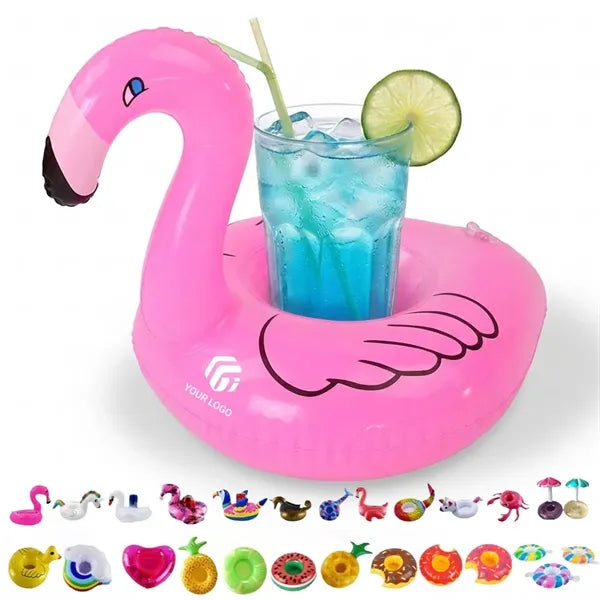 Summer beach party favors inflatable pool float drink holder