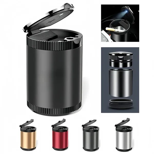 Car Ashtray Auto Cup Holder Mini Trash Can for Automatic