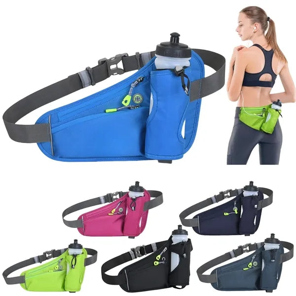 Running Waist Pack Hold Water Bottles Outdoor Sport Hiking