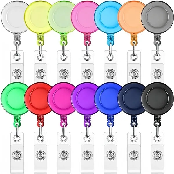 Badge Reel Retractable Holder Metal Belt Clip
