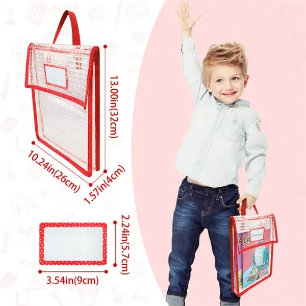 Transparent Kids Book Pouch