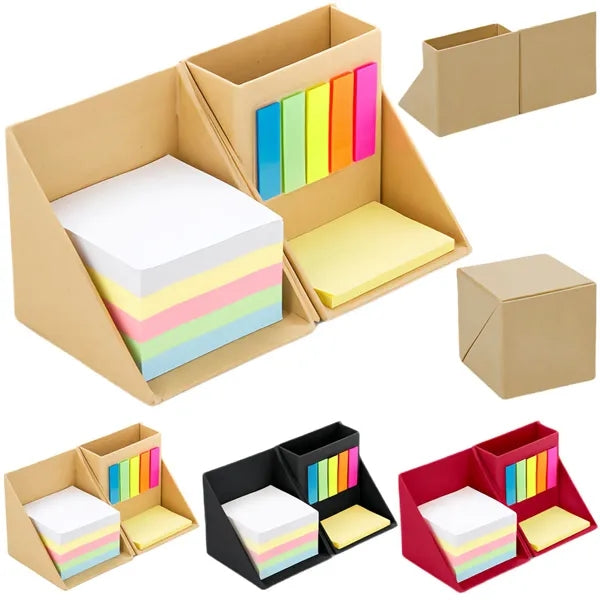 Multicolor Sticky Notes Set With Pencil Case