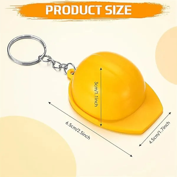 Bottle Opener Keychain Favors Mini Safety Hat for Gifts