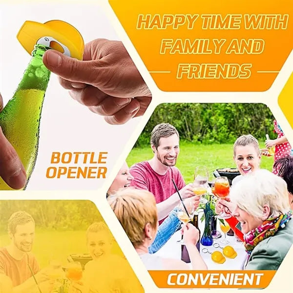 Bottle Opener Keychain Favors Mini Safety Hat for Gifts