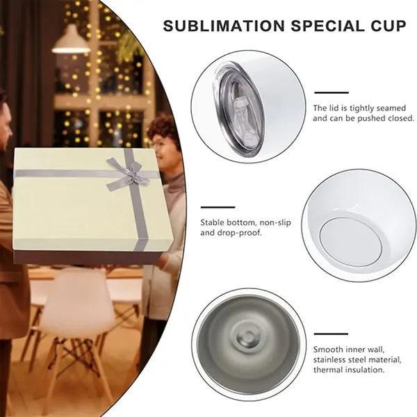 3pcs Set 304 Stainless Steel Bottle Wine Tumbler Cup