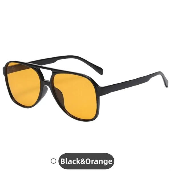 Retro Double Bridge UV400 Square Outdoor Shades