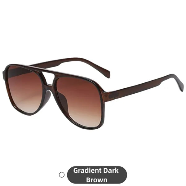 Retro Double Bridge UV400 Square Outdoor Shades
